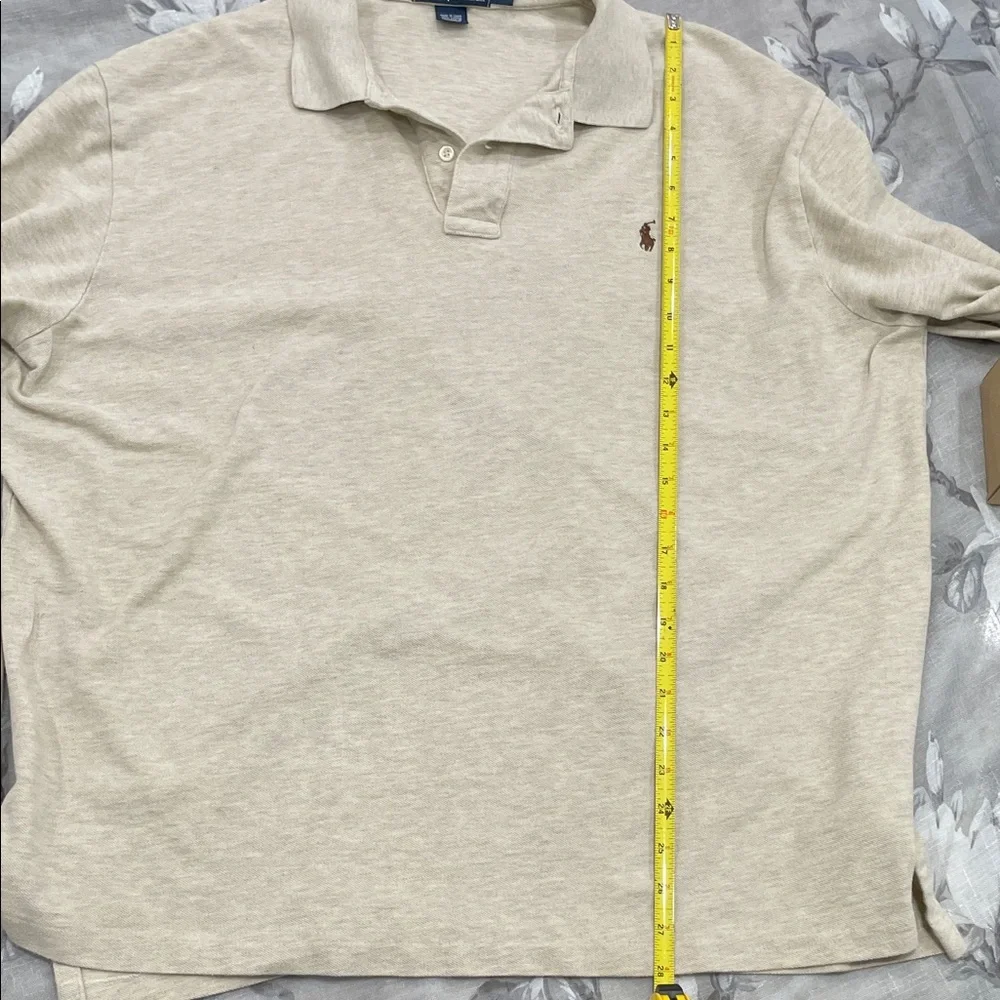 Polo Ralph Lauren Beige Long Sleeve Polo - Men’s XXL